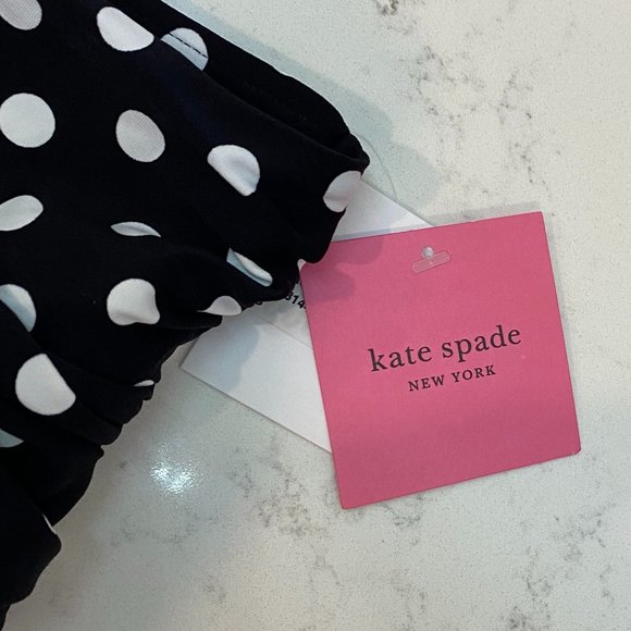 NWT Kate Spade Lia Dot Tie High Waisted Bikini Bottoms - Picture 8 of 8